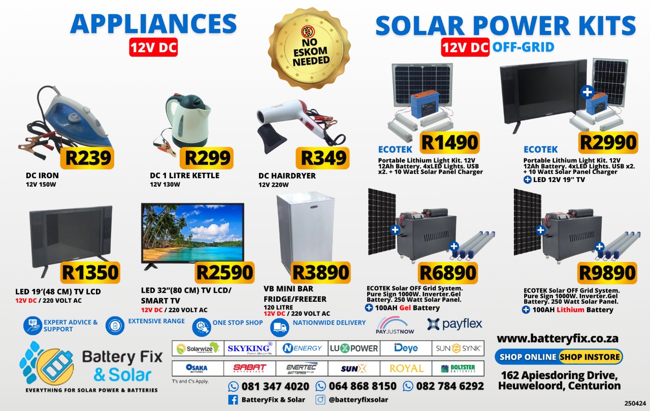 Battery Fix and Solar 